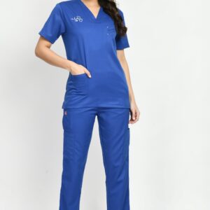 Blue Unisex Scrub Uniform