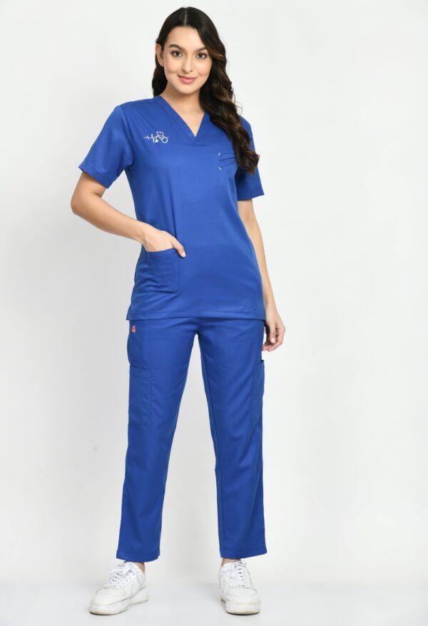 Blue Unisex Scrub Uniform