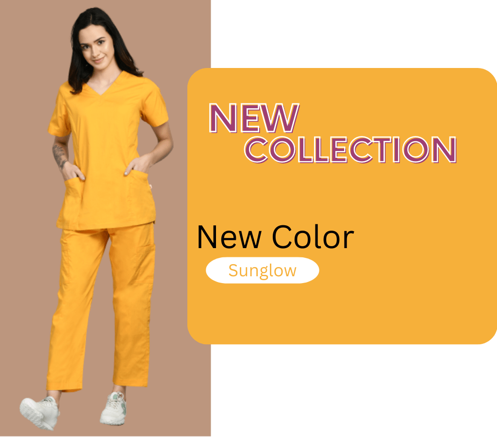 Medical Scrubs Suites Yellow Colour