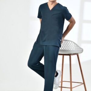 American Scrub Fancy pkt Airforce Blue