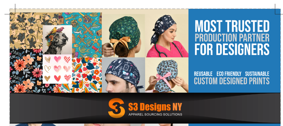 S3 design scrub caps 