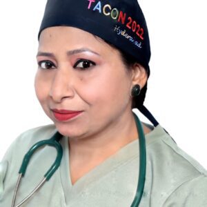 Custom embroidered scrub cap for medical conference event branding